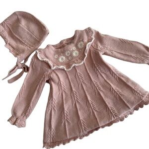 Max Studio Kids Pink/ Peach Knit Set NEW